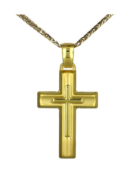 Herren Gold Kreuz 14K