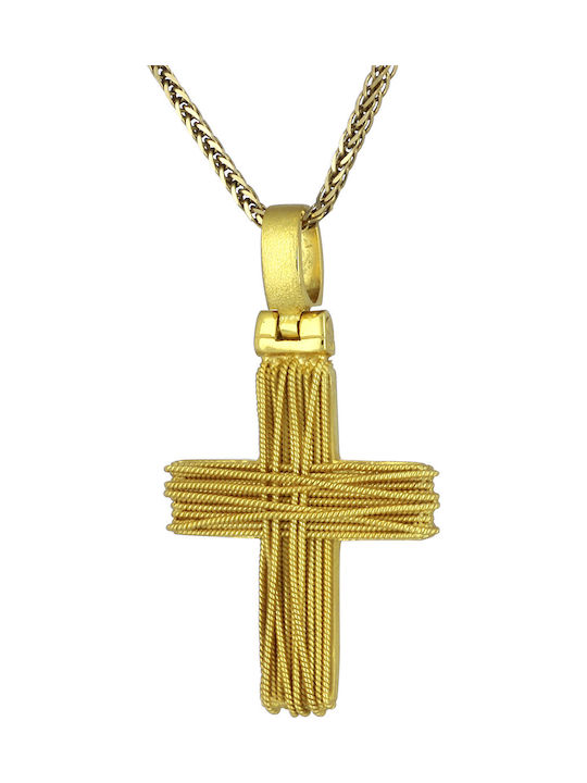 Herren Gold Kreuz 18K