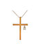 Women's Rose Gold Cross 14K