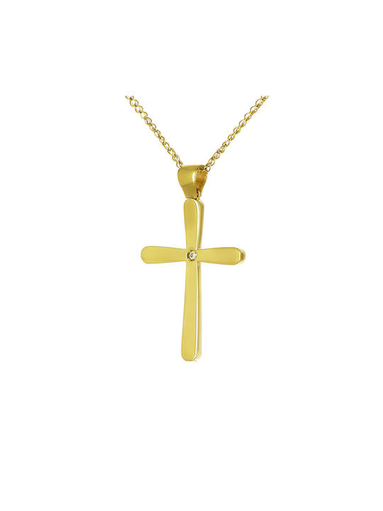 Femeiesc Aur Cruce 14K