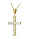 Damen Gold Kreuz 14K