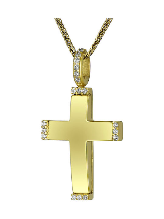 Femeiesc Aur Cruce 14K