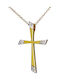 Damen Gold Kreuz 14K