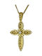 Damen Gold Kreuz 18K