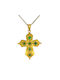 Women's Gold Byzantine Cross 18K