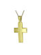 Herren Gold Kreuz 18K