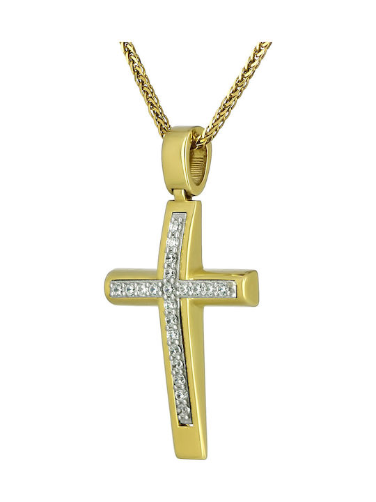 Femeiesc Aur Cruce 14K