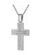 Women's White Gold Cross 14K