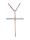 Women's Rose Gold Cross 18K