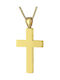 Herren Gold Kreuz 18K