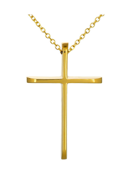 Herren Gold Kreuz 14K