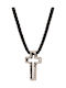 Men's Cross from Silver with Cord