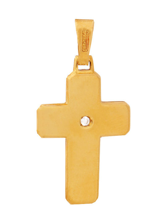 Damen Gold Kreuz 14K