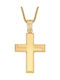 Men's Gold Cross 14K with Chain