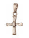 Women's White Gold Cross 18K