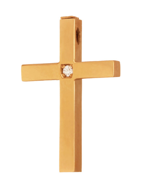 Abadianakis Damen Gold Kreuz 14K