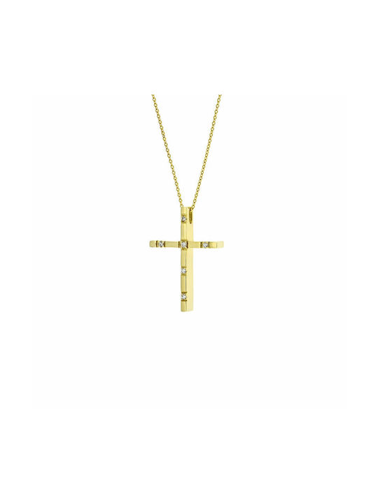 Women's Gold Cross 14K with Chain