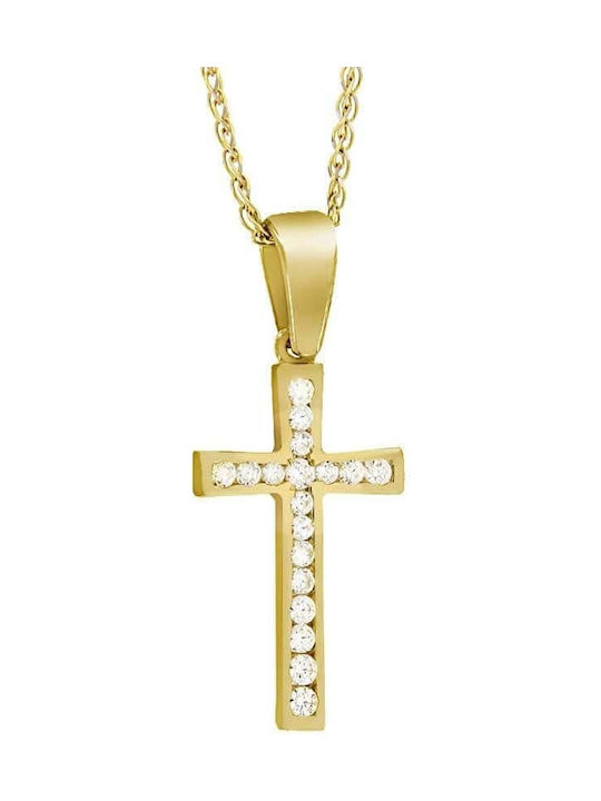 Femeiesc Aur Cruce 14K