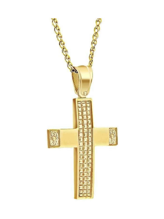 Men's Gold Cross 14K