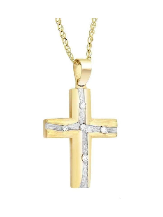 Femeiesc Aur Cruce 14K