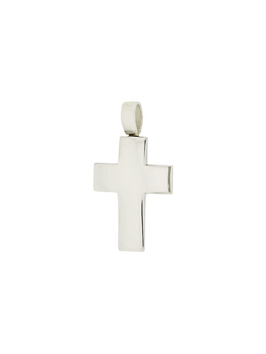 White Gold Cross 14K