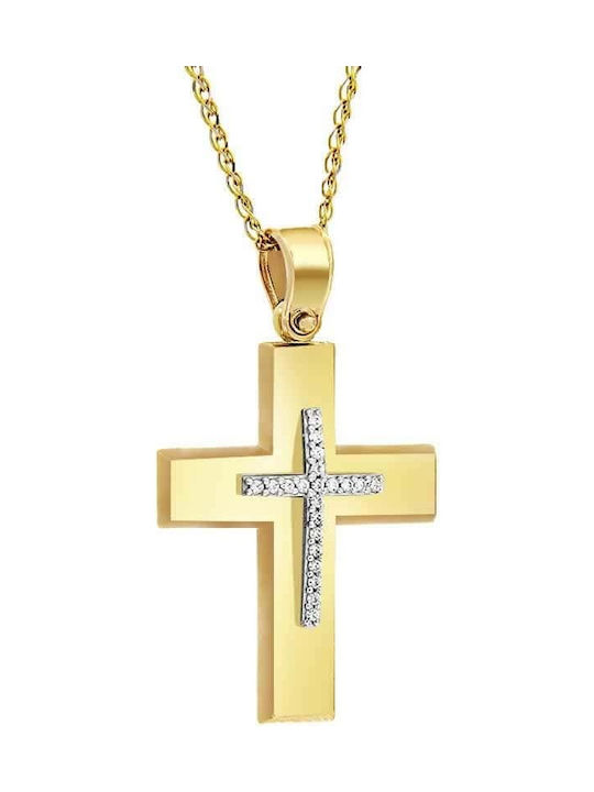 Femeiesc Aur Cruce 14K