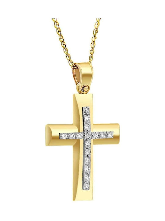 Femeiesc Aur Cruce 14K