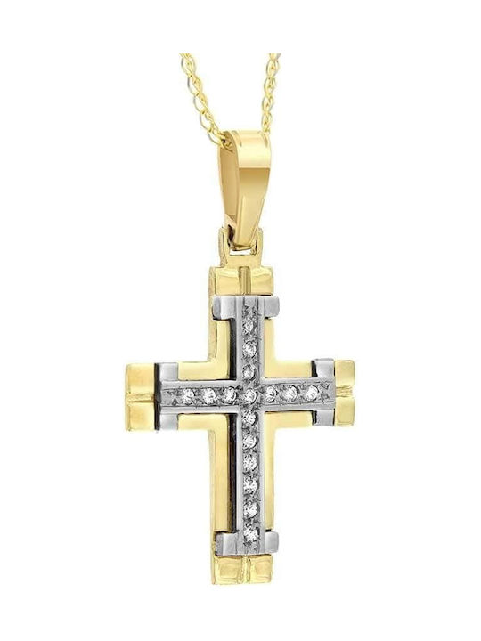 Femeiesc Aur Cruce 14K