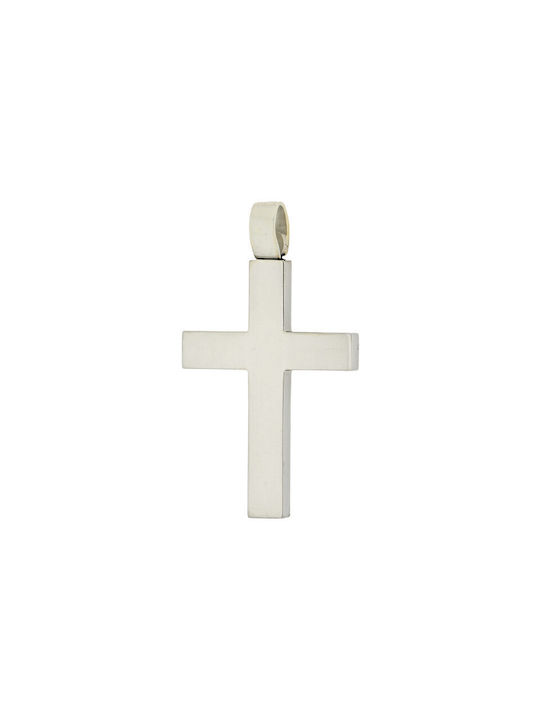 White Gold Cross 14K