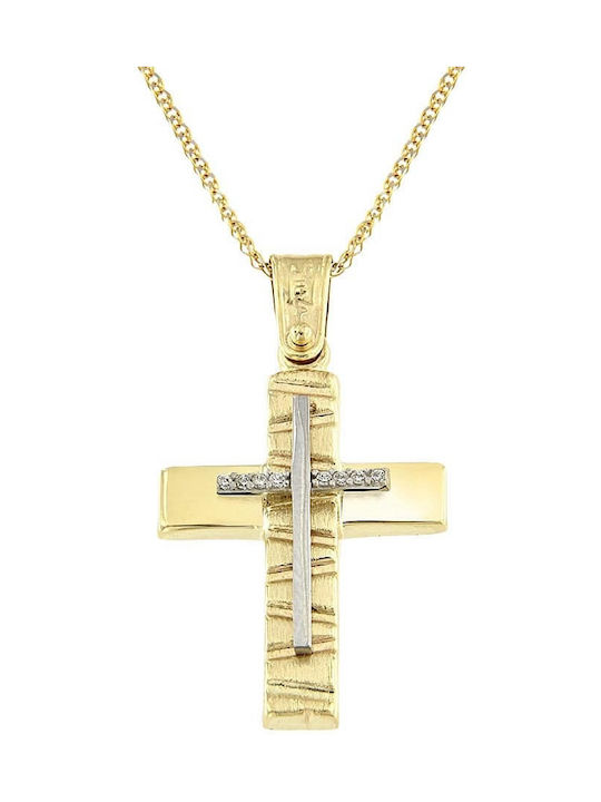 Femeiesc Aur Cruce 14K