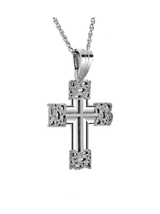 Women's White Gold Cross 14K