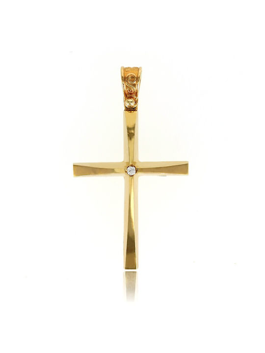 Femeiesc Aur Cruce 14K