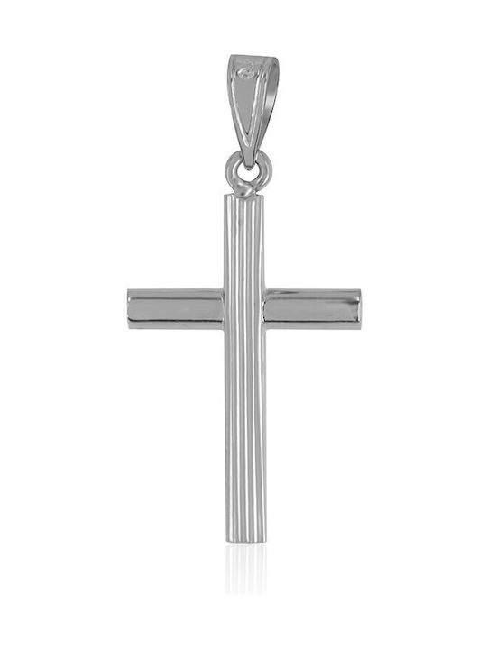 White Gold Cross 14K