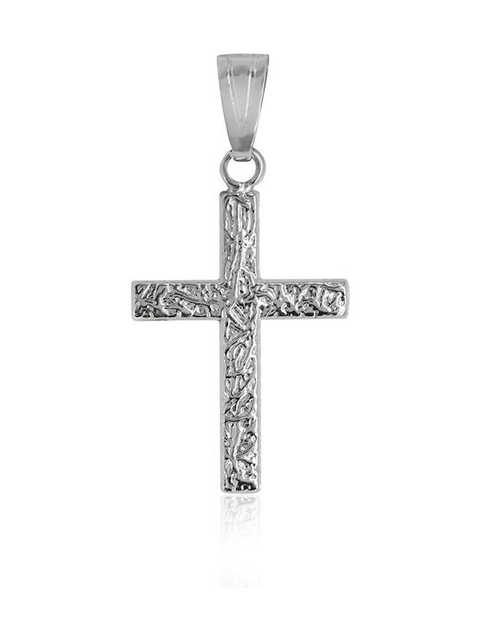 White Gold Cross 14K