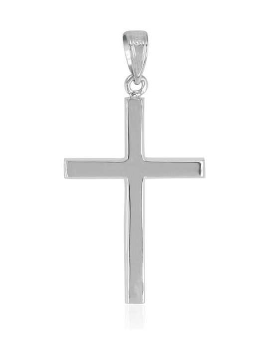 White Gold Cross 14K