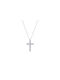 Women's White Gold Cross 9K with Chain