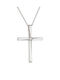 Weißgold Kreuz 14K mit Kette