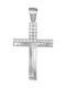 Women's White Gold Cross 14K