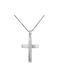 Women's White Gold Cross 9K with Chain