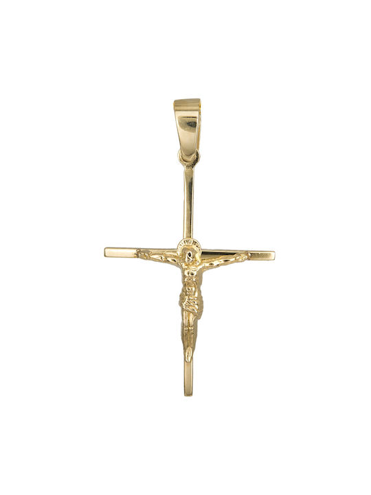 Herren Gold Kreuz 14K