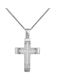 Women's White Gold Cross 14K with Chain