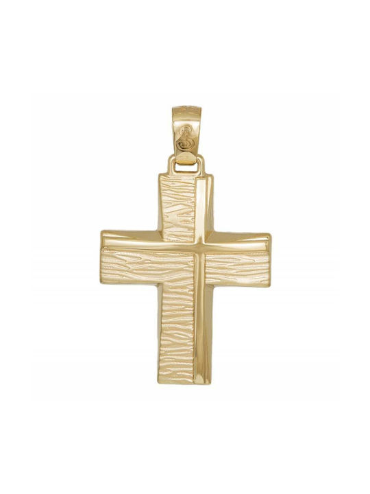 Herren Gold Kreuz 14K