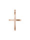 Men's Rose Gold Cross 14K