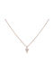 Women's Rose Gold Cross 14K with Chain