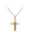 Men's Gold Cross 14K with Chain