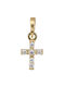 Damen Gold Kreuz 14K