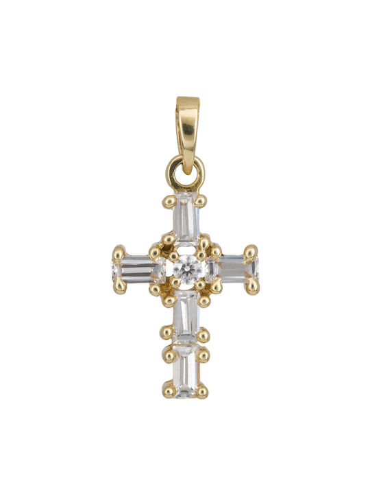 Damen Gold Kreuz 14K