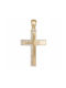 Damen Gold Kreuz 14K Beidseitig