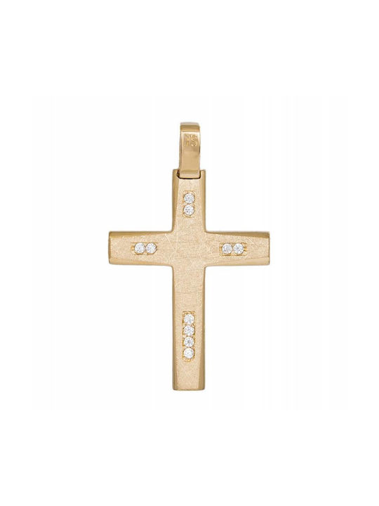 Damen Gold Kreuz 14K