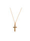 Women's Cross from Gold Plated Silver with Chain